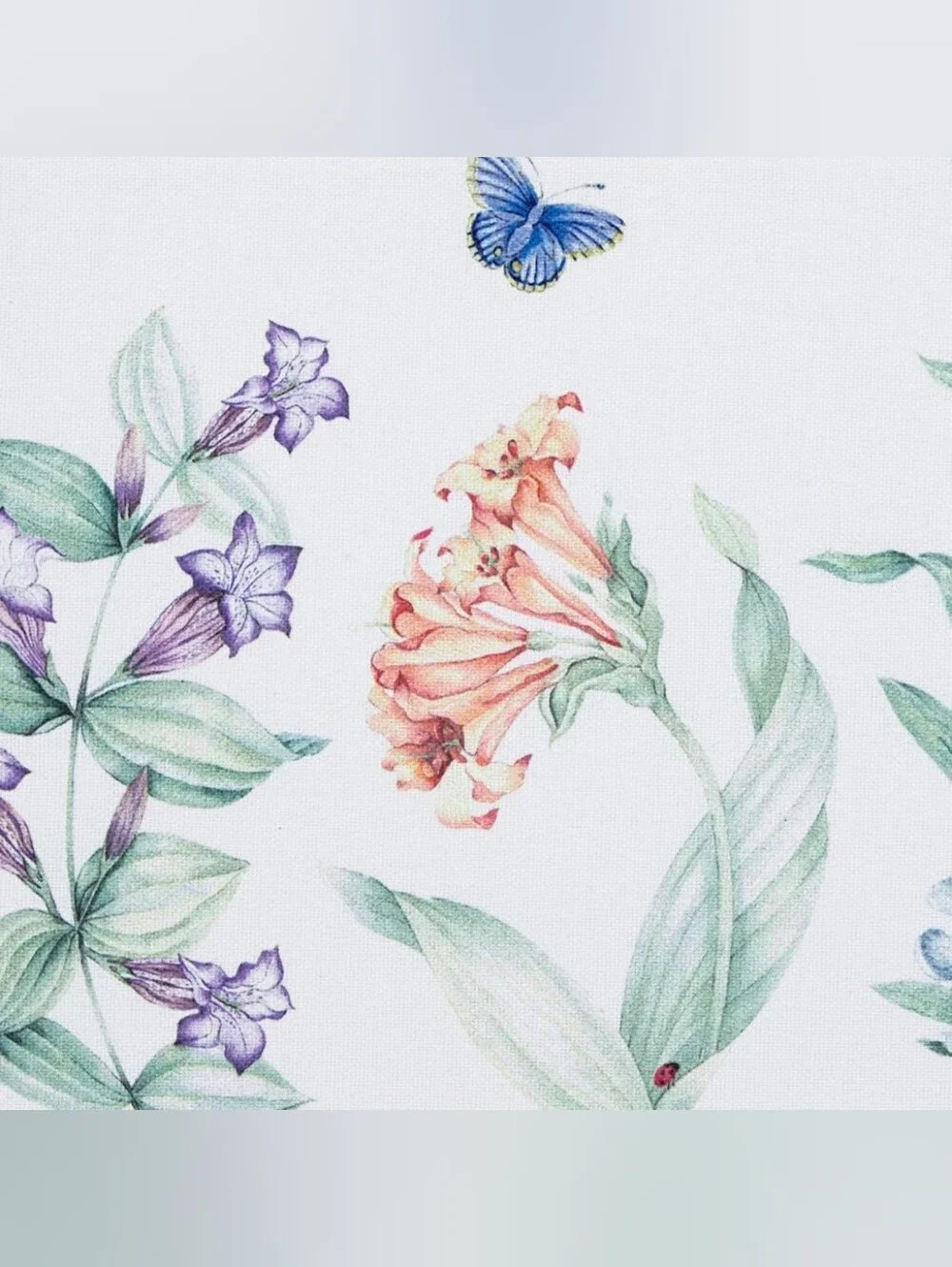 Lenox Butterfly Meadow Garden Tablecloth Multicolor 70 W X 70 L